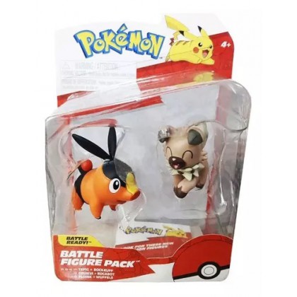 Pokemon Battle figure Pack Tepig y Rockruff